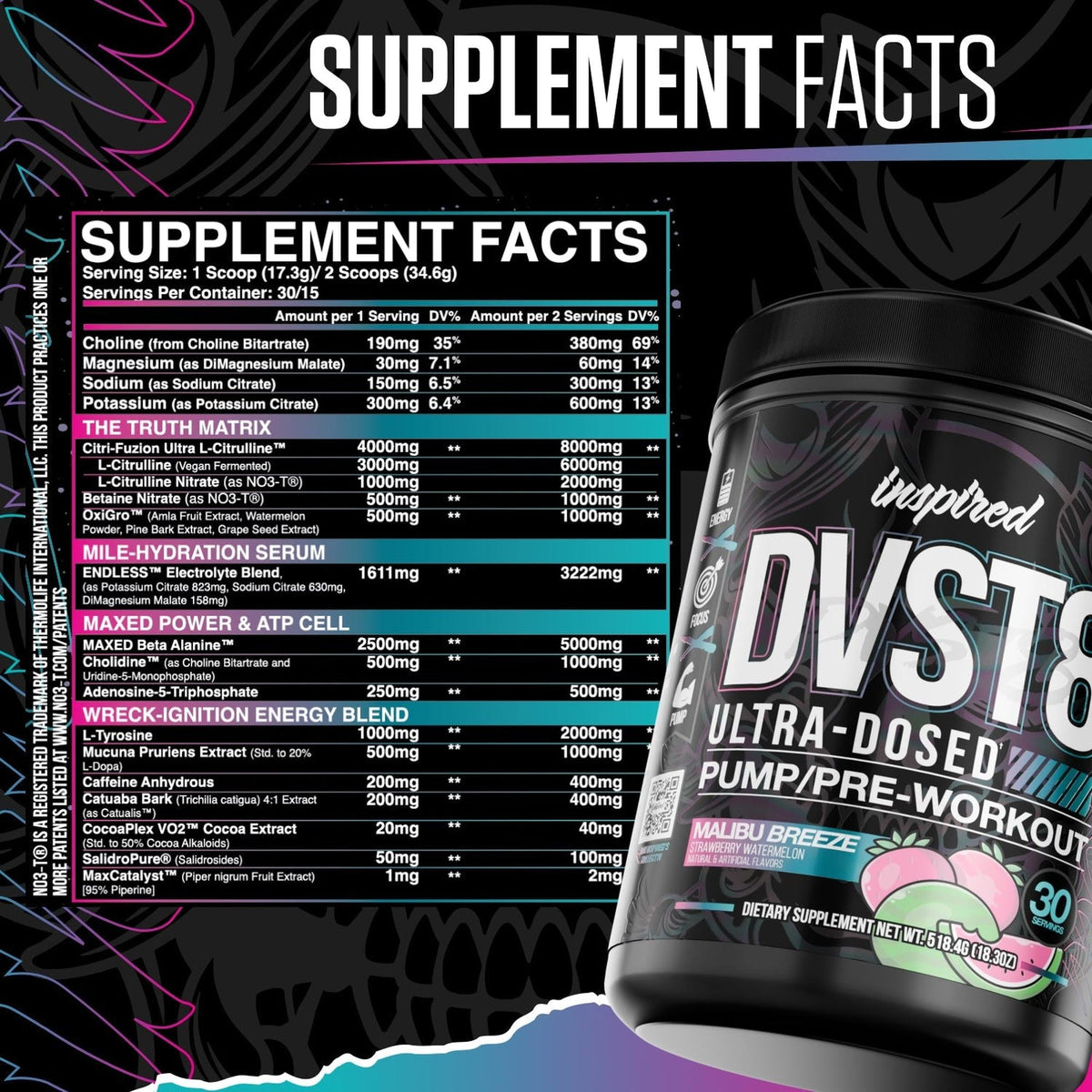 Inspired Nutraceuticals DVST8 25