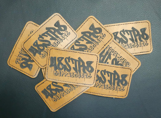 Graffiti Logo Leather Patch