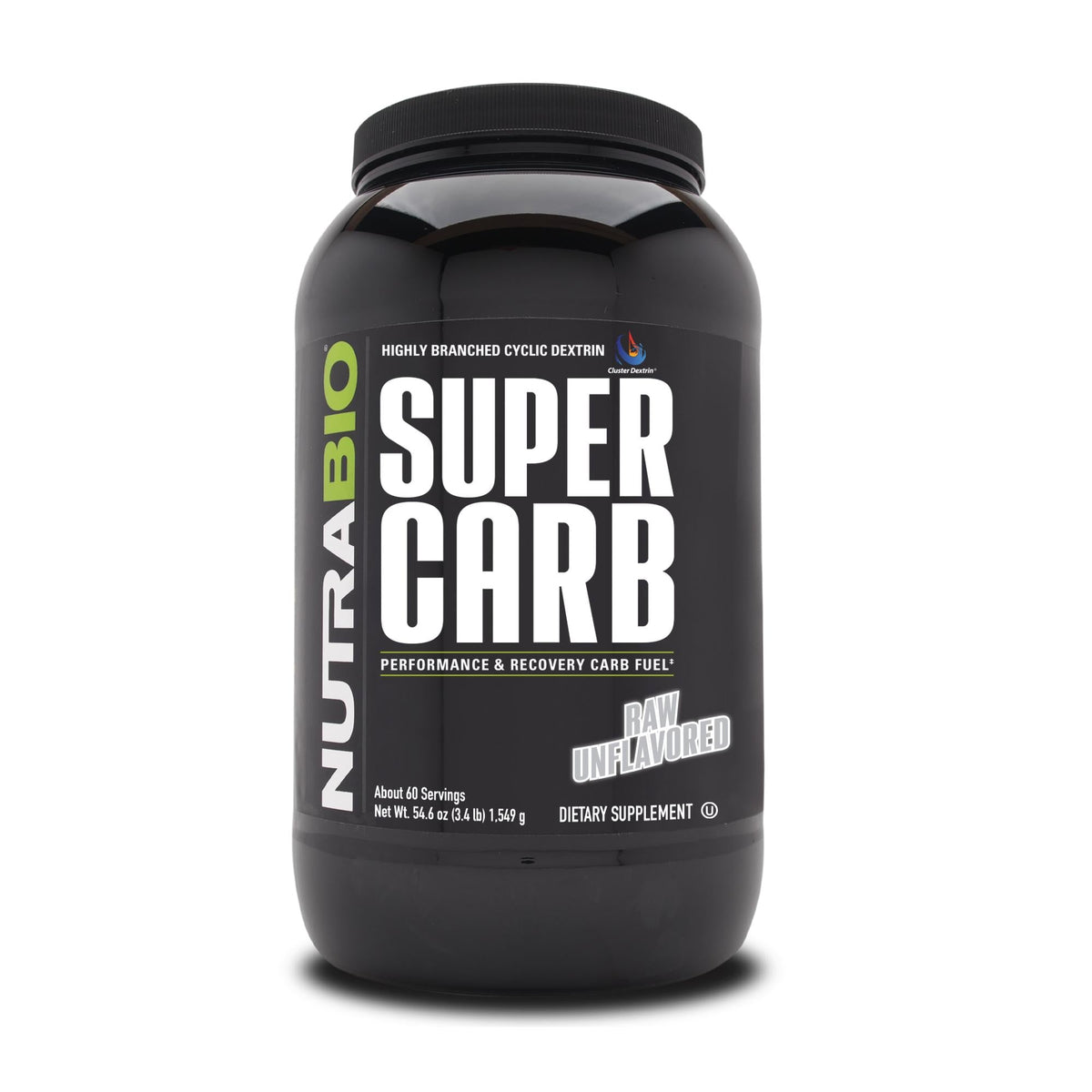 NutraBio Super Carb - Unflavored 60 Servings